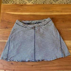 Toad & Co soft cotton striped skirt